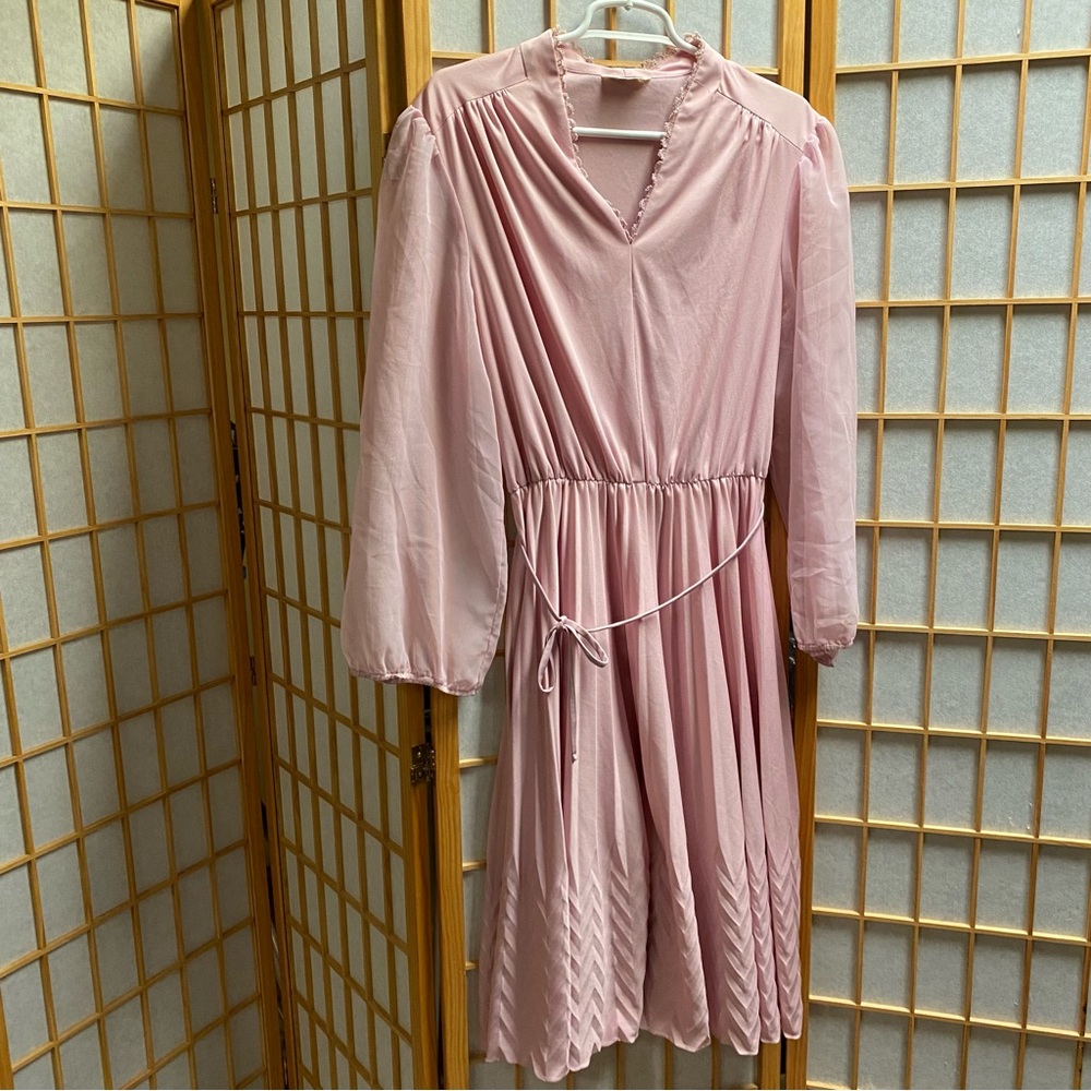 VTG Sears 70’s light pink dress